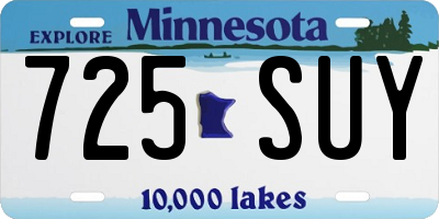 MN license plate 725SUY