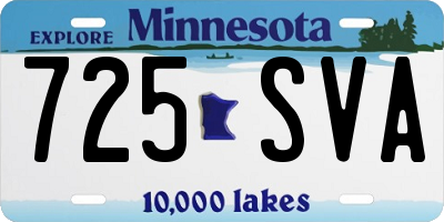 MN license plate 725SVA