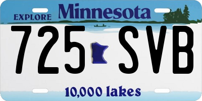 MN license plate 725SVB