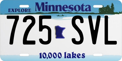 MN license plate 725SVL