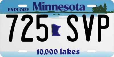 MN license plate 725SVP