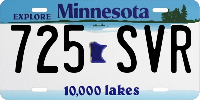 MN license plate 725SVR