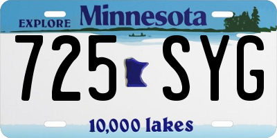 MN license plate 725SYG