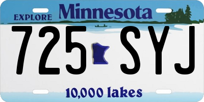 MN license plate 725SYJ