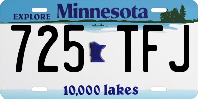 MN license plate 725TFJ