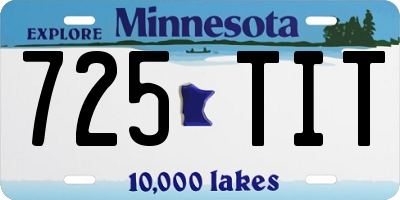MN license plate 725TIT