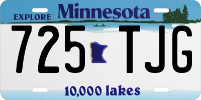 MN license plate 725TJG
