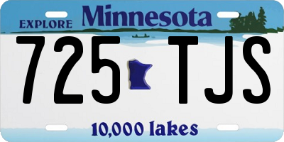MN license plate 725TJS