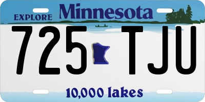 MN license plate 725TJU