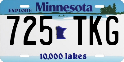 MN license plate 725TKG
