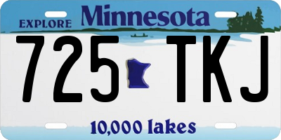 MN license plate 725TKJ