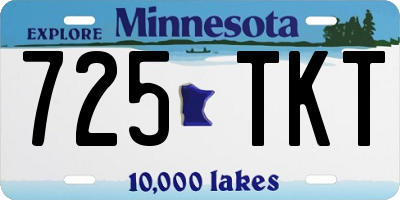 MN license plate 725TKT