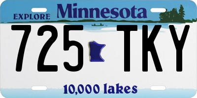 MN license plate 725TKY
