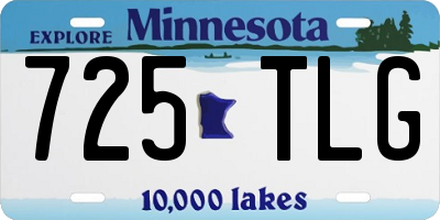 MN license plate 725TLG