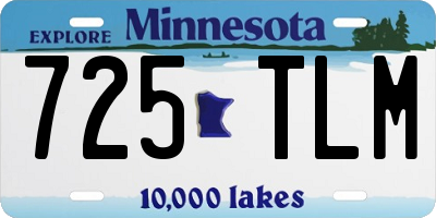 MN license plate 725TLM