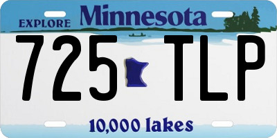 MN license plate 725TLP