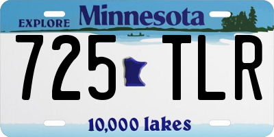 MN license plate 725TLR
