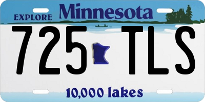 MN license plate 725TLS
