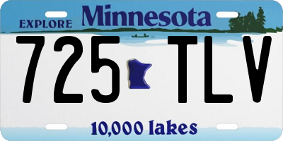 MN license plate 725TLV