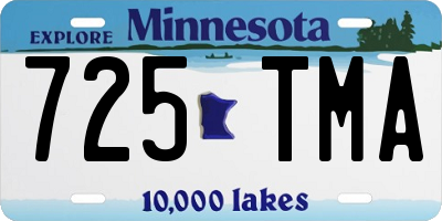MN license plate 725TMA