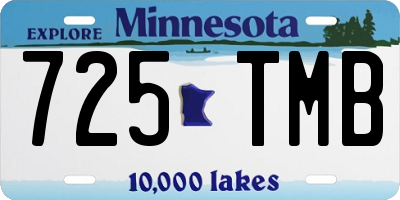 MN license plate 725TMB