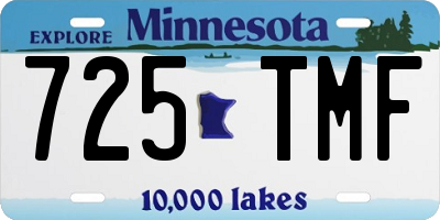 MN license plate 725TMF