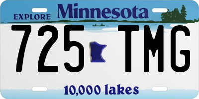 MN license plate 725TMG