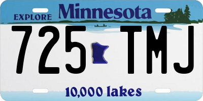 MN license plate 725TMJ