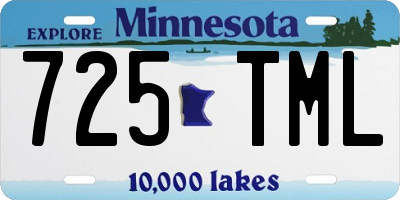 MN license plate 725TML