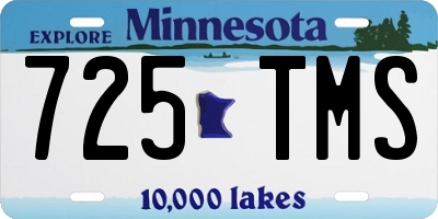 MN license plate 725TMS