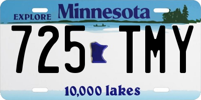 MN license plate 725TMY