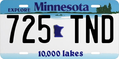 MN license plate 725TND