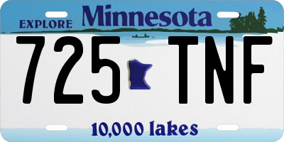 MN license plate 725TNF