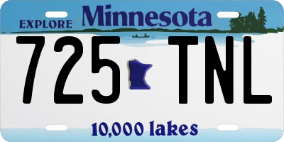 MN license plate 725TNL
