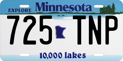 MN license plate 725TNP