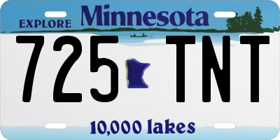 MN license plate 725TNT