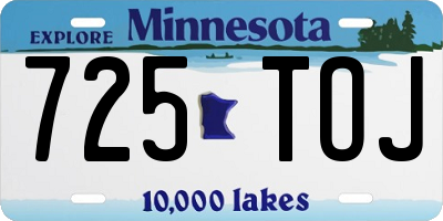 MN license plate 725TOJ