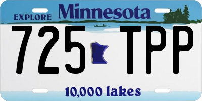 MN license plate 725TPP