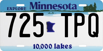 MN license plate 725TPQ