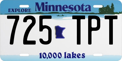 MN license plate 725TPT