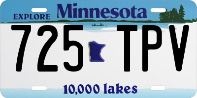 MN license plate 725TPV