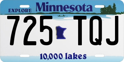 MN license plate 725TQJ