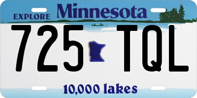 MN license plate 725TQL