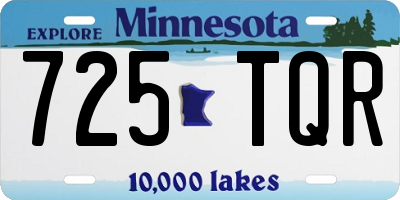 MN license plate 725TQR
