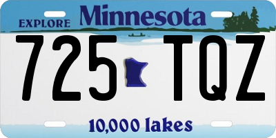 MN license plate 725TQZ