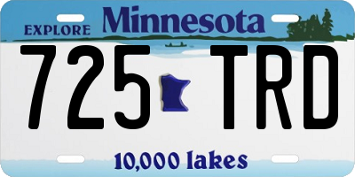 MN license plate 725TRD