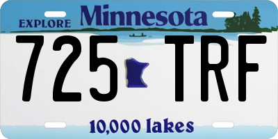 MN license plate 725TRF