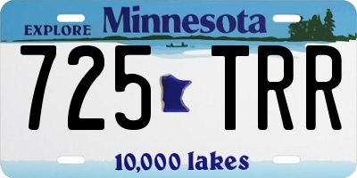 MN license plate 725TRR