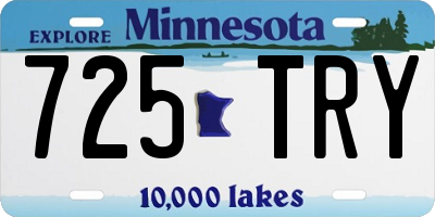 MN license plate 725TRY