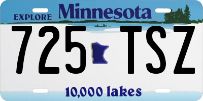 MN license plate 725TSZ